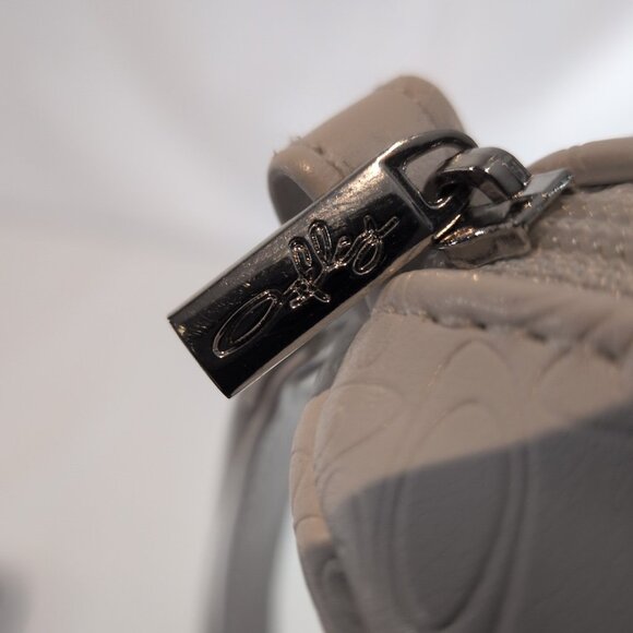 Oakley White Sunglasses Case Monogram All-Over Zip Wrist Strap Soft Shell Side - Picture 2 of 16